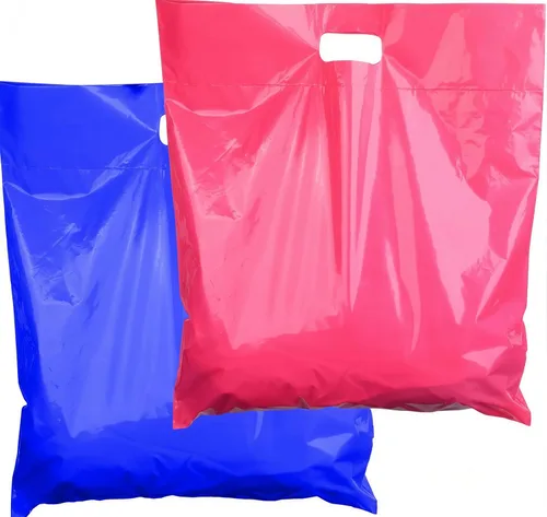 Bolsas de compras grandes de 16 x 18 pulgadas con asas, bolsas de mercancía reforzadas para boutique, ferias comerciales, embalaje brillante