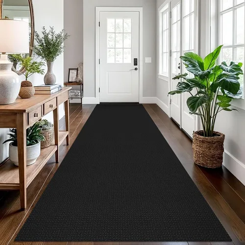 Miniatura 87 de EARTHALL Alfombra de pasillo 3x14 pies, alfombras lavables extra largas para pasillos, tejidas, antideslizante, alfombra trenzada para entrada