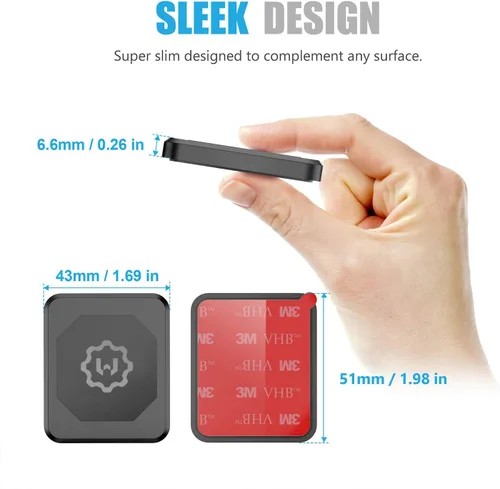 Miniatura 9 de Soporte magnético rectangular plano para el tablero de instrumentos para teléfonos celulares y mini tabletas con tecnología Fast Swift-Snap - Extra