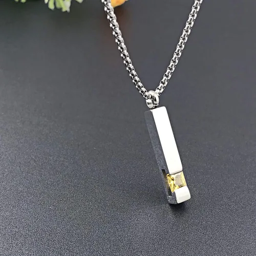 Miniatura 77 de YOUFENG collar con urna para cenizas, cubos de piedras natales, urna para cenizas humanas, collar de urna de cremación, relicario, recuerdo
