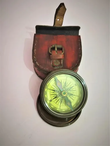 Miniatura 4 de Decor&More Reloj de escritorio elegante de una cara con brújula antigua para rastrear senderismo atemporal decoración del hogar, regalo ideal