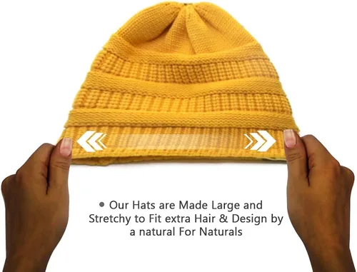 Miniatura 3 de Beautifully Warm Womens Winter Hat Slouchy Beanie Satin Lined Hat for Women