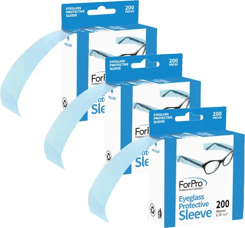 Miniatura 8 de ForPro Professional Collection Fundas protectoras para lentes, se adapta a todos los tamaños de lentes, 5.75 x 1 pulgada, 200 unidades Transparente