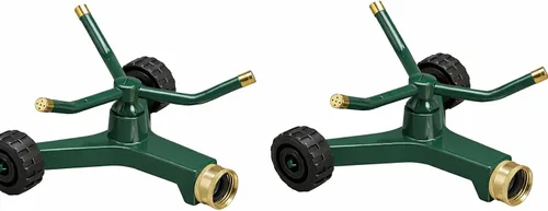 Miniatura 14 de Rociador giratorio de 3 brazos de metal Orbit. Manguera para regar el jardín 58257N, 1, Verde