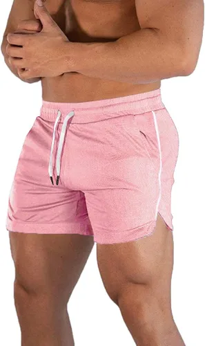 Miniatura 8 de EVERWORTH Pantalones cortos deportivos para hombre, pantalones cortos de entrenamiento para gimnasio, pantalones cortos casuales para correr