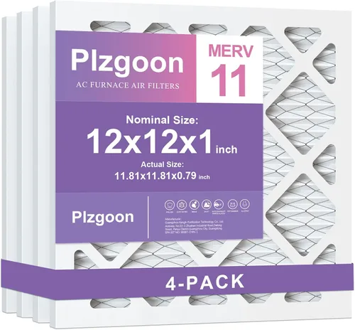 Miniatura 20 de Filtros de Aire 10x10x1 MERV 8 MPR 600 Paquete de 4 Filtros Plisados para Hogar HVAC AC Calefacción Filtros de Aire Acondicionado para Casa Oficina