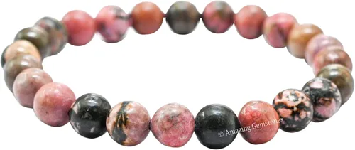 Miniatura 544 de Amazing Gemstone Pulsera de cristal para mujeres y hombres, pulsera de cristal curativo de protección, pulsera elástica con cuentas de piedras
