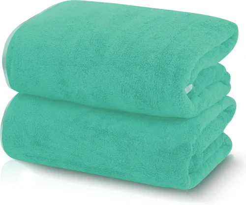 TENSTARS Toallas de baño de seda con dobladillo para liquidación de baño - 27 x 55 pulgadas - Ligeras, delgadas, de secado rápido - Toalla