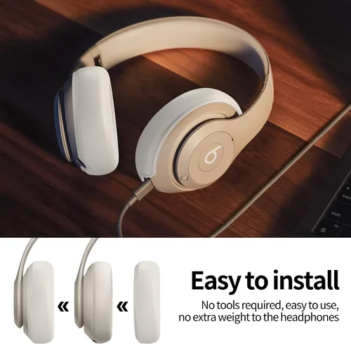 Miniatura 6 de Funda de silicona compatible con Beats Studio Pro, almohadillas de silicona para los oídos, protector para la diadema, antiarañazos, funda