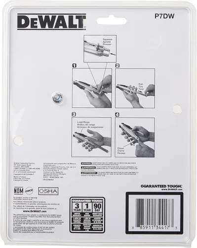 Miniatura 3 de DEWALT Kit de Alicates para Anillas de Sujeción, Incluye Alicates y Paquete de 1000 Anillas (P7DW) (Paquete de 10)