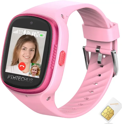 Miniatura 8 de PTHTECHUS Reloj inteligente 4G para niños, reloj inteligente para niños con WiFi, diario, mensajes de voz y videollamadas, ubicación GPS, modo