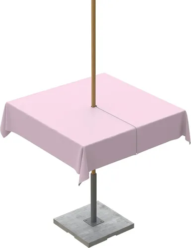 Miniatura 26 de QueenKer Mantel de exterior verde oliva con agujero para sombrilla y cremallera, mantel de color sólido para mesas cuadradas, colección de mesa