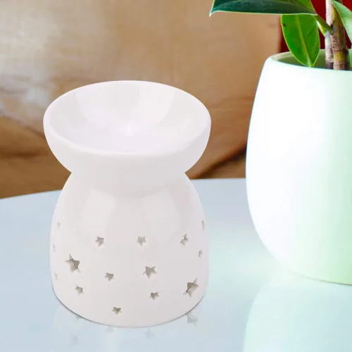 Miniatura 4 de Horno de cera, calentador de horno de aceite de cerámica para hornos de cera perfumada, soporte de luz de té, lámpara de fragancia nocturna