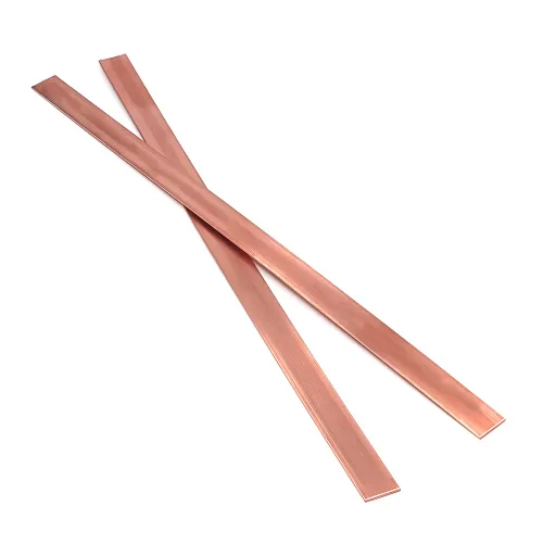 Miniatura 7 de 2 piezas de barra plana de cobre C110, espesor de 0,06" x ancho de 1,2" x longitud de 15,7" Barra plana de cobre, material de 1,5 mm x 30 mm x 400