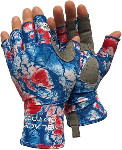 Miniatura 12 de Glacier Glove Islamorada 50+ Sun Protection Durable Lightweight Breathable Quick-Dry Fingerless Outdoor Fishing Sun Glove