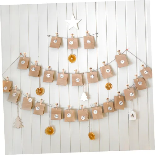 Miniatura 6 de ABOOFAN 40 piezas de gancho resistente decoración de madera mini pinzas para la ropa de belén artesanía foto mini clip foto papel pinzas de madera
