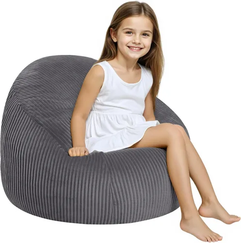 Miniatura 10 de COMAX Sillas de Puf para Niños, Sofá de Puf para Niños Pequeños con Relleno de Puf para Niños y Niñas, Silla de Piso Perezosa para Sala