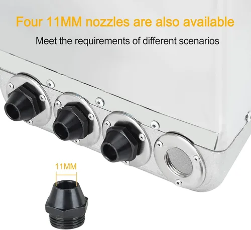 Miniatura 2 de Ouya Pulverizador de yeso de mortero de cemento de estuco con cubierta de pared y techos tolva con 4 chorros de pulverización reemplazables, LP02DZ