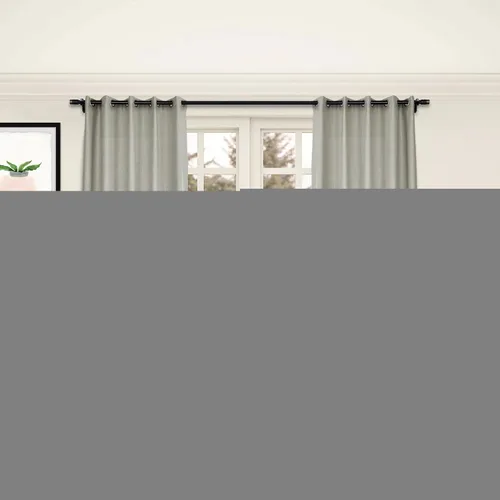 Miniatura 23 de Frelement Cortinas opacas de lino natural, paneles de cortinas con ojales para sala de estar, cortinas con aislamiento térmico, 52 pulgadas de ancho