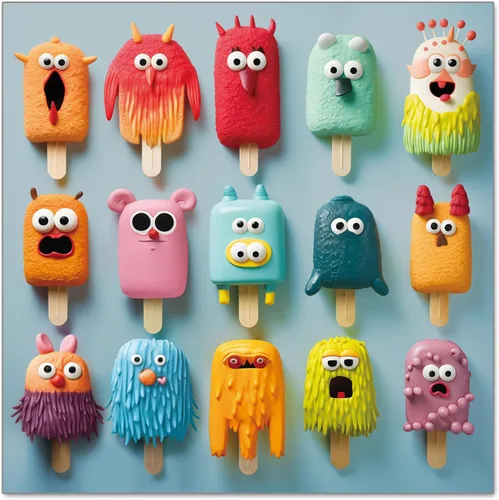 Rompecabezas de 500 piezas para adultos, adolescentes y niños, regalo feliz para la familia, paletas coloridas (paletas de monstruo)