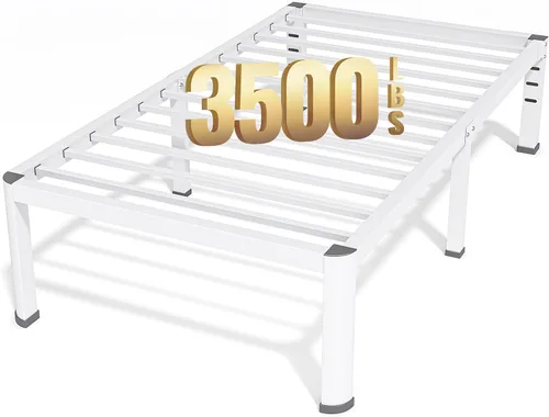 Miniatura 15 de Superay Marco de Cama de Plataforma de Metal Tamaño Twin de 16 Pulgadas con Esquinas Redondas, Espacio de Almacenamiento Debajo del Marco de Cama