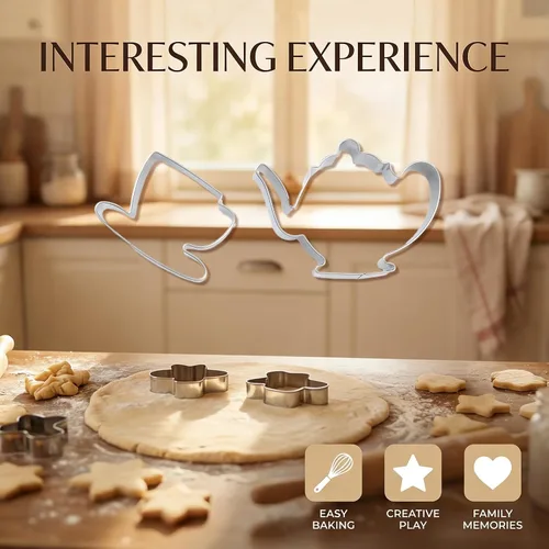 Miniatura 7 de Cortador de galletas de acero inoxidable para tazas de té, taza de té y taza de té, ideal para fiestas de té, bodas y sándwiches, tazas grandes