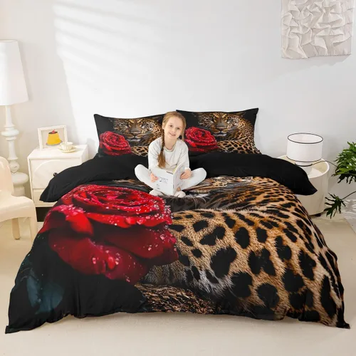Miniatura 25 de Erosebridal Juego de ropa de cama para niños de construcción tamaño individual para niños, cubierta de edredón para camiones excavadoras, juego