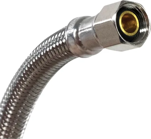 Miniatura 3 de Certified Appliance Accessories Manguera para lavavajillas con codo FGH de 90 grados, línea de suministro de agua, 6 pies, acero inoxidable trenzado