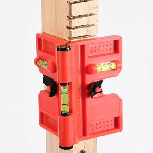 Miniatura 5 de Herramienta magnética para nivel de poste, nivel de burbuja vertical horizontal plegable, ángulo ajustable de bolsillo, niveles de alcohol