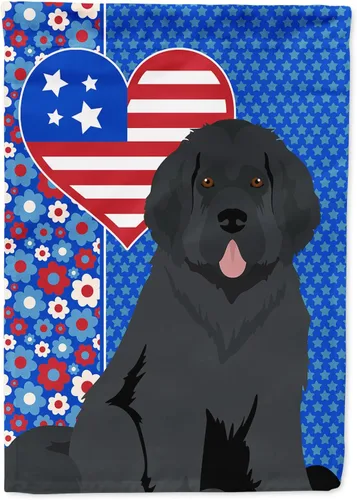 Miniatura 38 de Caroline's Treasures WDK5119GF - Bandera de jardín americana de Airedale Terrier de Estados Unidos, color negro y tostado, bandera decorativa