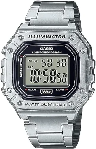 Miniatura 7 de Casio W218H Series Men’s Digital Watch 50M WR 1/100 Second Stopwatch 100 SEC Chronograph LED Backlight Countdown Timer Daily Alarm