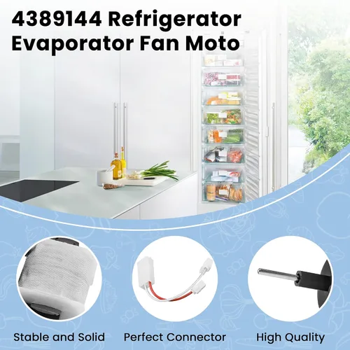 Miniatura 3 de AMI PARTS Motor del ventilador del evaporador del refrigerador 4389144 - Sustituye a W10131845 W10312647 2149299 2162404 2188303 4389144VP 921541