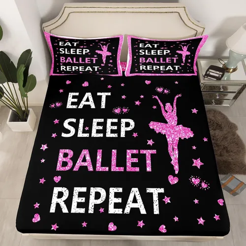 Miniatura 44 de Erosebridal Sábana bajera ajustable de gimnasia con bolsillo profundo para niñas y niños, tamaño individual, juego de ropa de cama deportiva