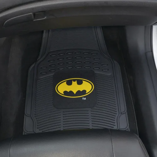 Miniatura 7 de BDK Alfombrillas clásicas de superhéroe Batman para el suelo del automóvil, con licencia oficial de Warner Bros DC Comics, protección