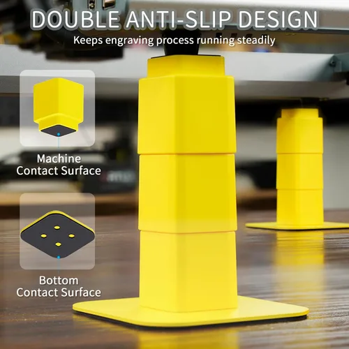 Miniatura 2 de ORTUR - Paquete de 4 grabadores láser universales para mejorar la altura, altura ajustable para máquina de corte de grabado láser Ortur Master 3