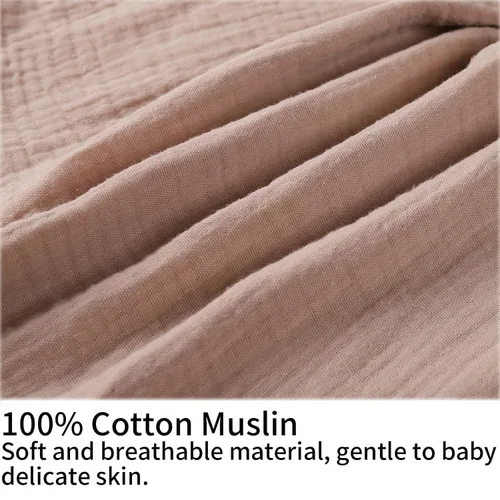 Miniatura 2 de Onacosht Funda de Almohada de Lactancia de Muselina Suave 100% Algodón Funda de Almohada de Alimentación se Adapta a la Almohada de Lactancia