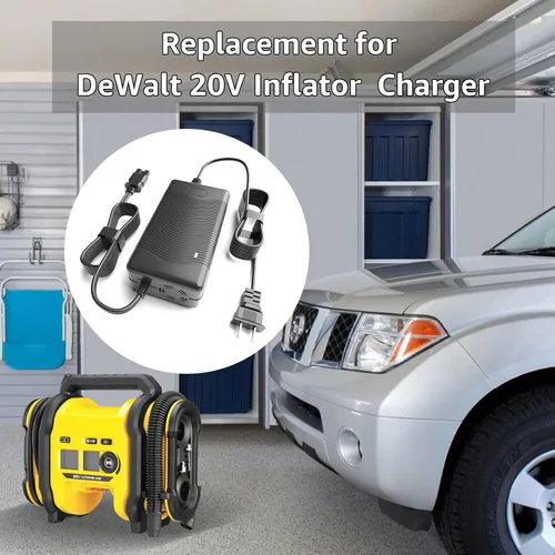 Miniatura 3 de Cargador de 13.8V N557514 para fuente de alimentación de inflador DeWalt DCC020IB. Reemplazo para inflador DeWalt 20V inflador de neumáticos