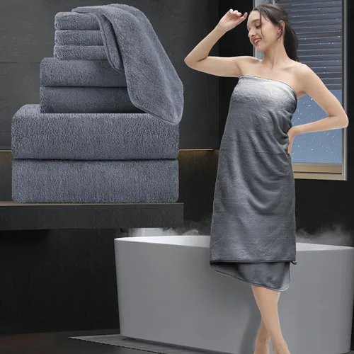 Miniatura 25 de Sábana de Baño Extra Grande de 4 Piezas (35"x70") - Sábana de Baño Ultra Suave de Tamaño Grande, Juego de Sábanas de Baño para Baño de Hotel, Sábana