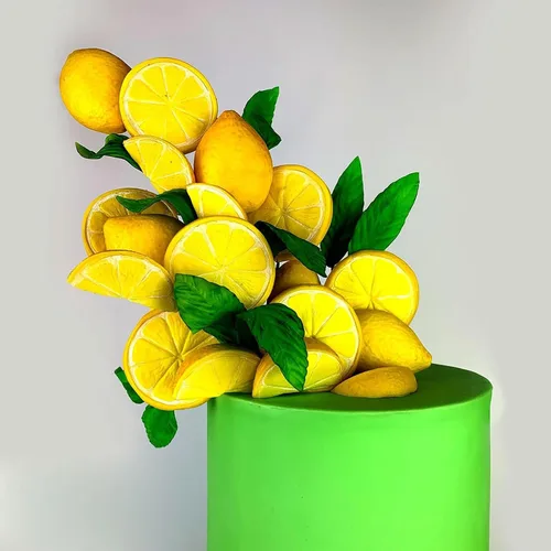 Miniatura 5 de Moldes de chocolate para magdalenas de limón, molde de fondant de anís estrellado y canela, moldes de silicona para hornear frutas y limón