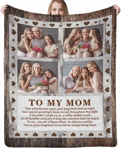 Miniatura 8 de Manta personalizada con imagen hecha en Estados Unidos, mantas personalizadas con fotos, nombres, manta suave personalizada con imagen personalizada