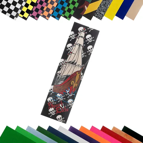 Miniatura 14 de TURBO Hoja de cinta adhesiva para monopatín 9 x 33 pulgadas, negra Negro