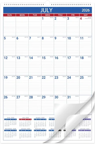 Miniatura 7 de Calendario de pared 2026, calendario de pared pequeño 2026, enero de 2026 a diciembre de 2026, 8.5 x 11 pulgadas, encuadernación de doble alambre