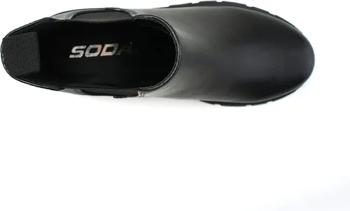 Miniatura 5 de Soda Pioneer - Botines Chelsea de tacón bajo para mujer, con doble elástico