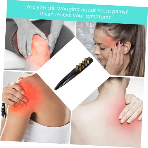 Miniatura 7 de Guasha - Herramienta de masaje de raspado, peine de cuerno de buey, terapia de punto de activación, peine de dientes anchos para palo de masaje