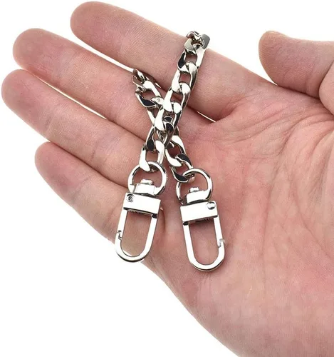 Miniatura 38 de HAHIYO Mini Pochette - Correa de cadena fina y ancha de 0.276 in para LV de 7.9 pulgadas de largo, 7.9 pulgadas de grosor, 0.102 in, oro amarillo