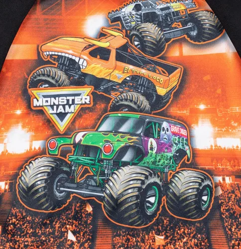 Miniatura 2 de Monster Jam Maximum Destruction El Toro Loco Grave Digger - Sudadera con capucha de forro polar para niños pequeños a grandes