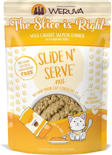 Miniatura 28 de Weruva Slide N' Serve Paté, alimento húmedo para gatos, Let's Make a Meal, cena de cordero y caballa, bolsa de 2.8 oz (80 g) (paquete de 12)