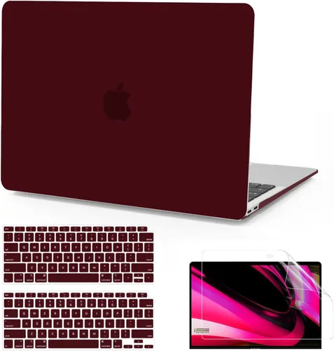Miniatura 11 de B BELK Funda compatible con MacBook Air de 13 pulgadas 2022 2021 2020 2019 2018 A2337 M1 A2179 A1932 Touch ID, carcasa rígida de plástico mate