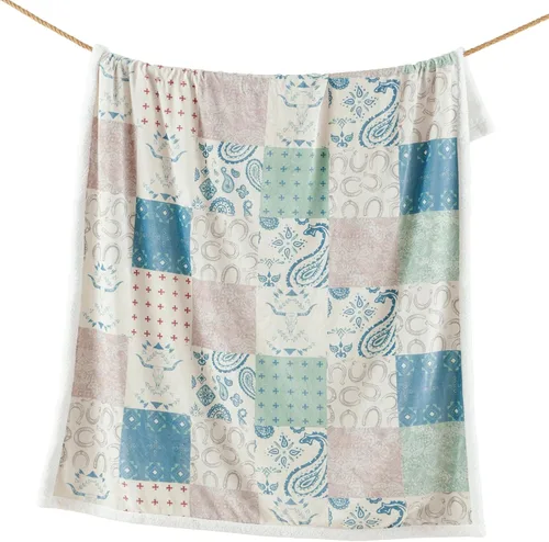 Miniatura 30 de Indigo Hill by HiEnd Accents Acadia - Manta de sherpa con estampado de pinos bosques, naturaleza, bosque, montaña, manta occidental para acampar al