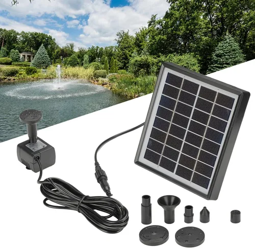 Miniatura 2 de Bomba de fuente solar, filtros circulares y cartucho de medios de filtración, filtros de piscina, kit de panel solar alimentado por energía solar